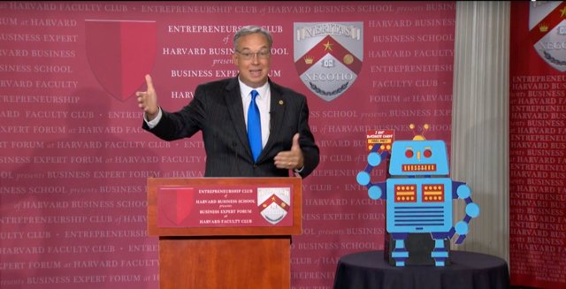 Tom Mack speaking at the Entrepreneurship Club of Harvard Business School Business Expert Forum, Harvard Faculty Club